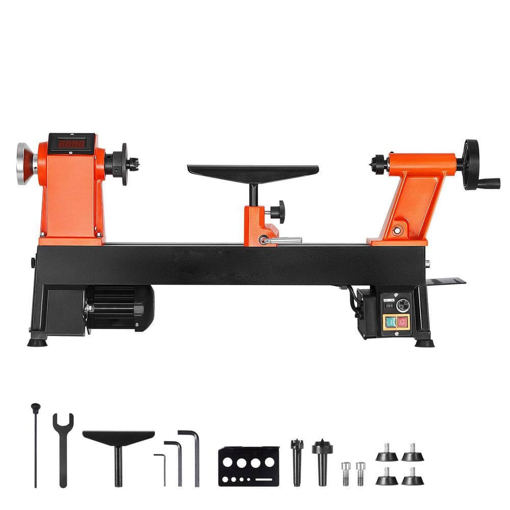 Woodworking Lathe 1 HP Benchtop Wood Lathe Machine w/ 0 to 3800 RPM Variable Speed 12 in. x 18in. Workbench-2025 Upgrade price history on PriceWatchPro