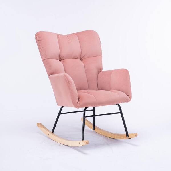 Ikea pink velvet online chair