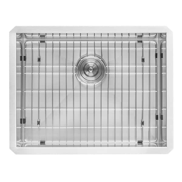 Economy Stainless 1 Well 24x24 Sink w 24 Drain Board R