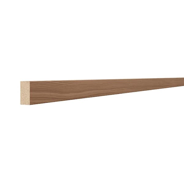 Sinclair 1.5 in. W x 91.5 in. H x 0.75 in. D Square Edge Molding in Saddle Oak