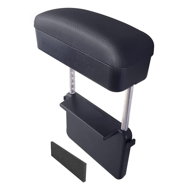 9.25 in. Car Armrest Storage Box, Forearm Wrist Support Adjustable Armrest for Most Car Models