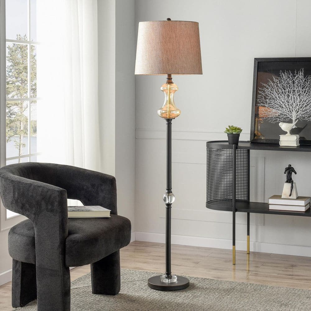 StyleCraft Callahan 62.5 in. Bronze Contemporary 1-Light Standard