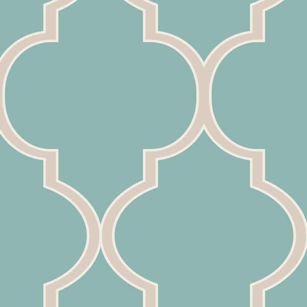 Unbranded Moroccan Mint Peel and Stick Vinyl Wallpaper