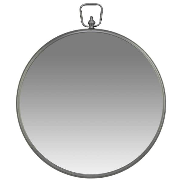 Pinnacle Medium Round Silver Classic Mirror (32.00 in. H x 32.00 in. W)