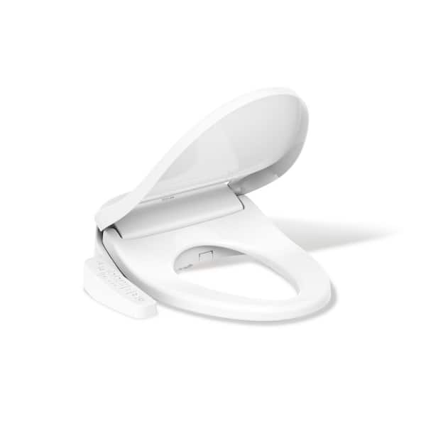 Pure Wash E580 Elongated Electric Bidet Seat in White