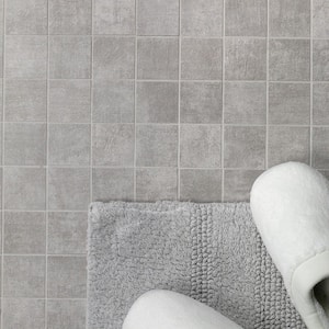 Essential 11.81 in. x 11.81 in. Cement Gray Matte Porcelain Mosaic Floor and Wall Tile (0.97 sq. ft./ each)