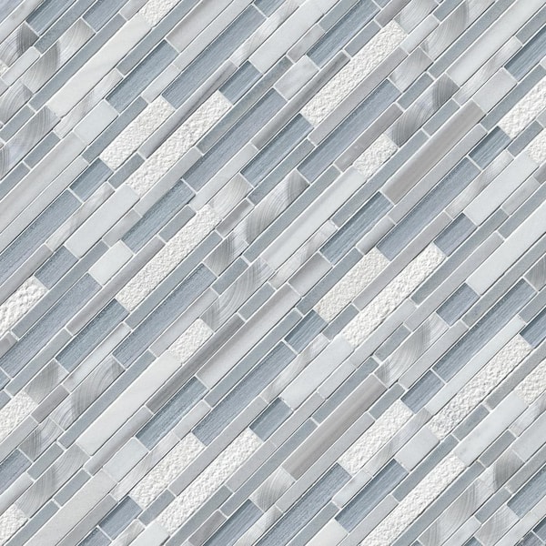 MSI Harlow Interlocking 12 in. x 12 in. x 8mm Glass Stone