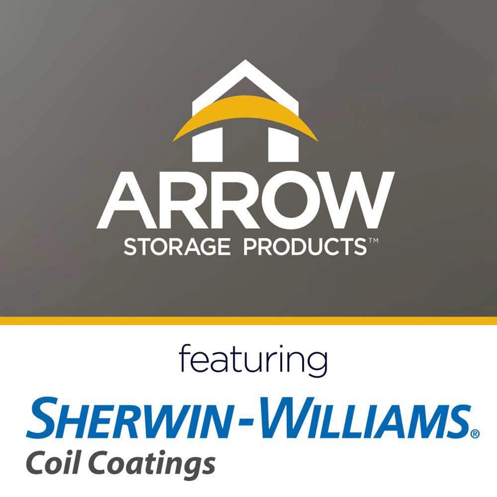 Arrow Charcoal Steel Carport Enclosure Wall Kit