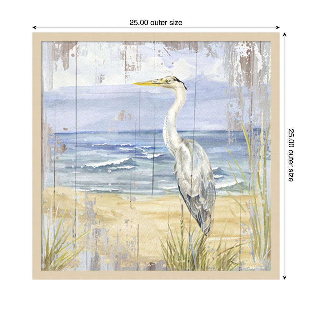 Birds of the Coast Rustic II Natural Framed Wall Art