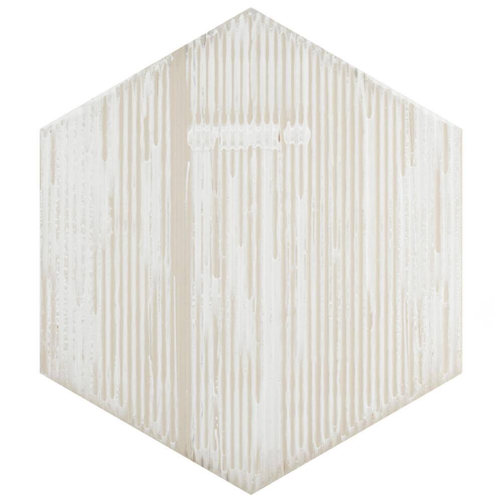 Natura Hex Nero 14" x 16.25" Porcelain Wood Look Tile