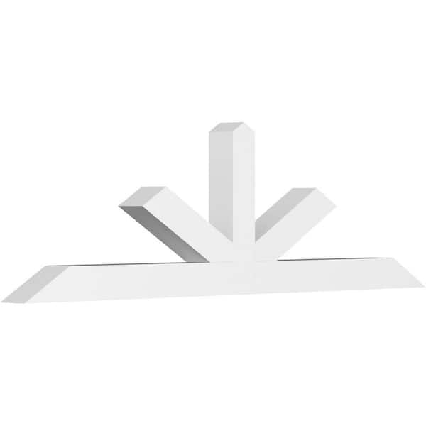 Ekena Millwork Saratoga 72 in. W x 21 in. H x 4 in. D Signature Polyurethane Bracket