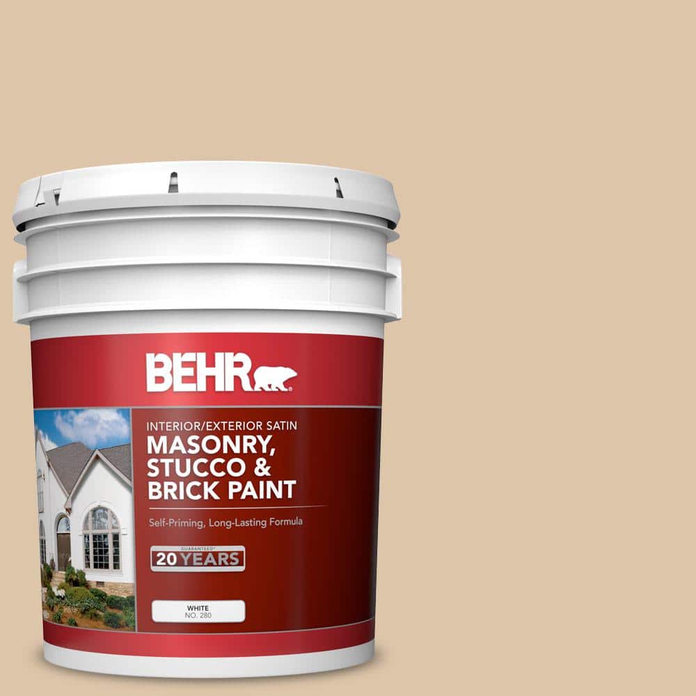 5 gal. #PPU4-13 Sand Motif Satin Interior/Exterior Masonry, Stucco and Bric
