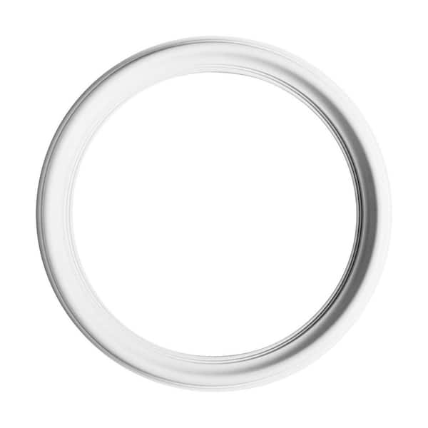 ORAC DECOR 1 in. x 21-1/2 in. x 16-7/8 in. ID Plain Primed White Polyurethane Ceiling Medallion