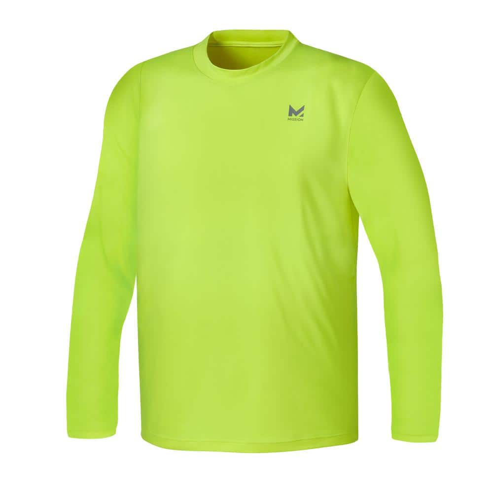 Unisex Long Sleeve Performance Shirt Hi Vis Yellow-Large price history on PriceWatchPro