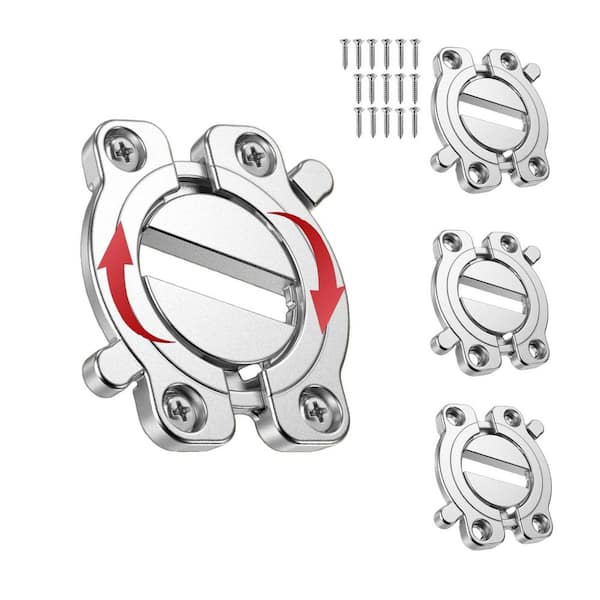 3.03 in. L Zinc Alloy Adjustable Heavy-Duty Table Leaf Locks and Latches for Countertop Island Support Bracket