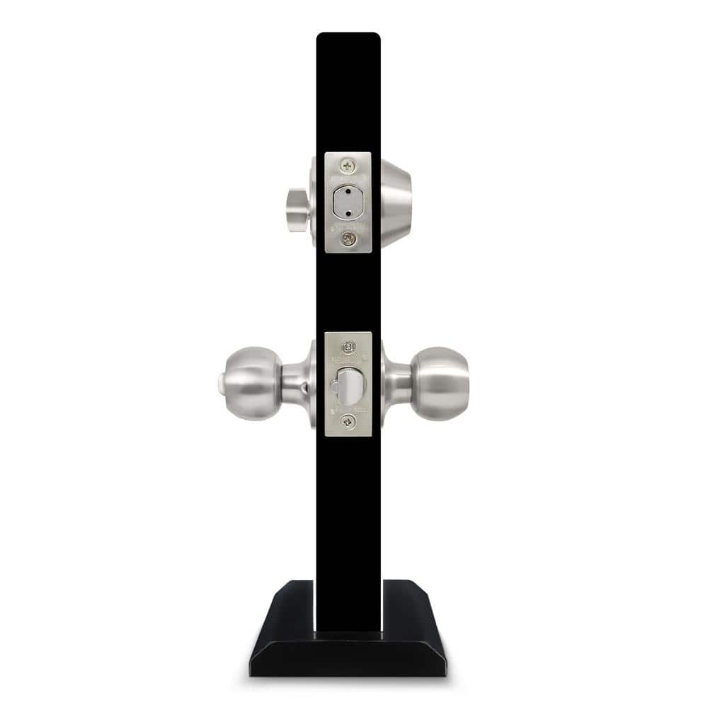 Matte Black Complete Entry Knob Set with Single Cylinder Deadbolt