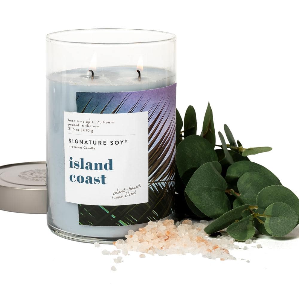 Island Coast Amber Scented Soy Jar Candle