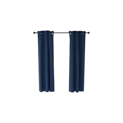 Dark Blue Grommet Blackout Curtain - 42 in. W x 63 in. L (Set of 2)
