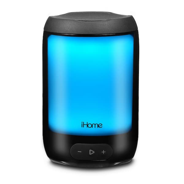 IHome - PlayGlow deals - Rechargeable Color Changing Portable Bluetooth Speaker Black