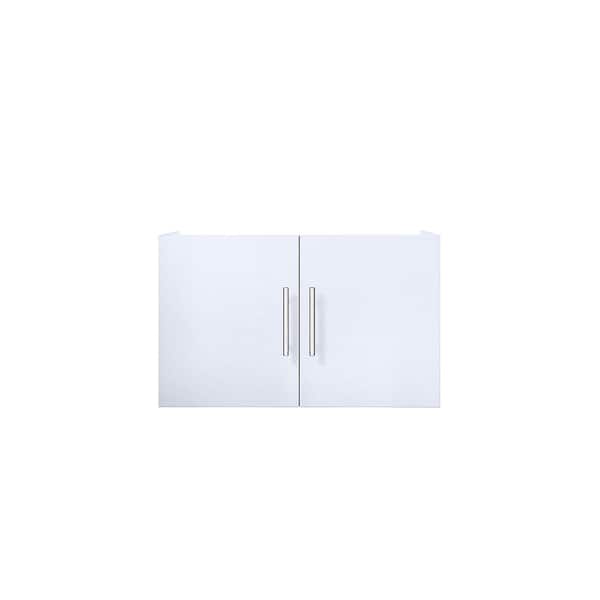 Geneva 30 in. W x 22 in. D Glossy White Bath Vanity without Top