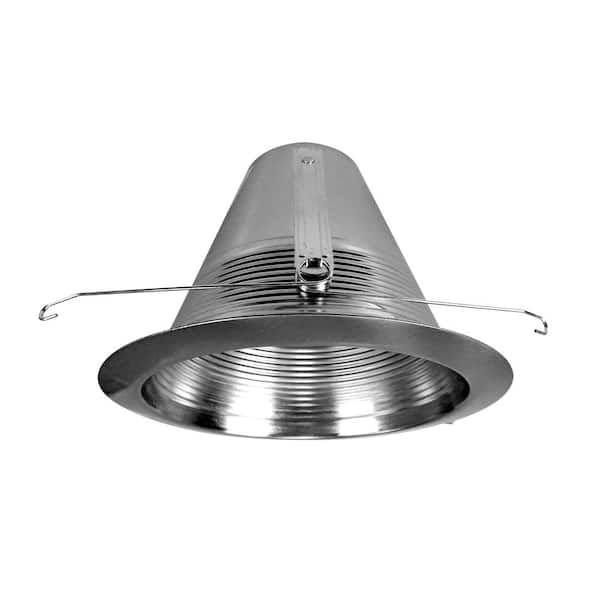 6 in. Nickel Recessed Airtight Cone Baffle Trim