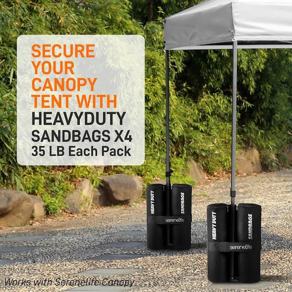 SereneLife Pop Up Canopy Weight Sand Bags SLGZSAND - The Home Depot