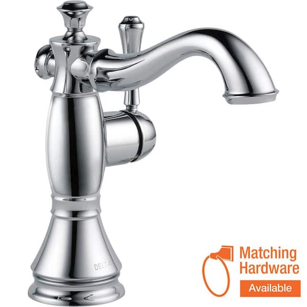 Delta Cassidy Single Hole Single-Handle Bathroom Faucet with Metal Drain Assembly in Chrome