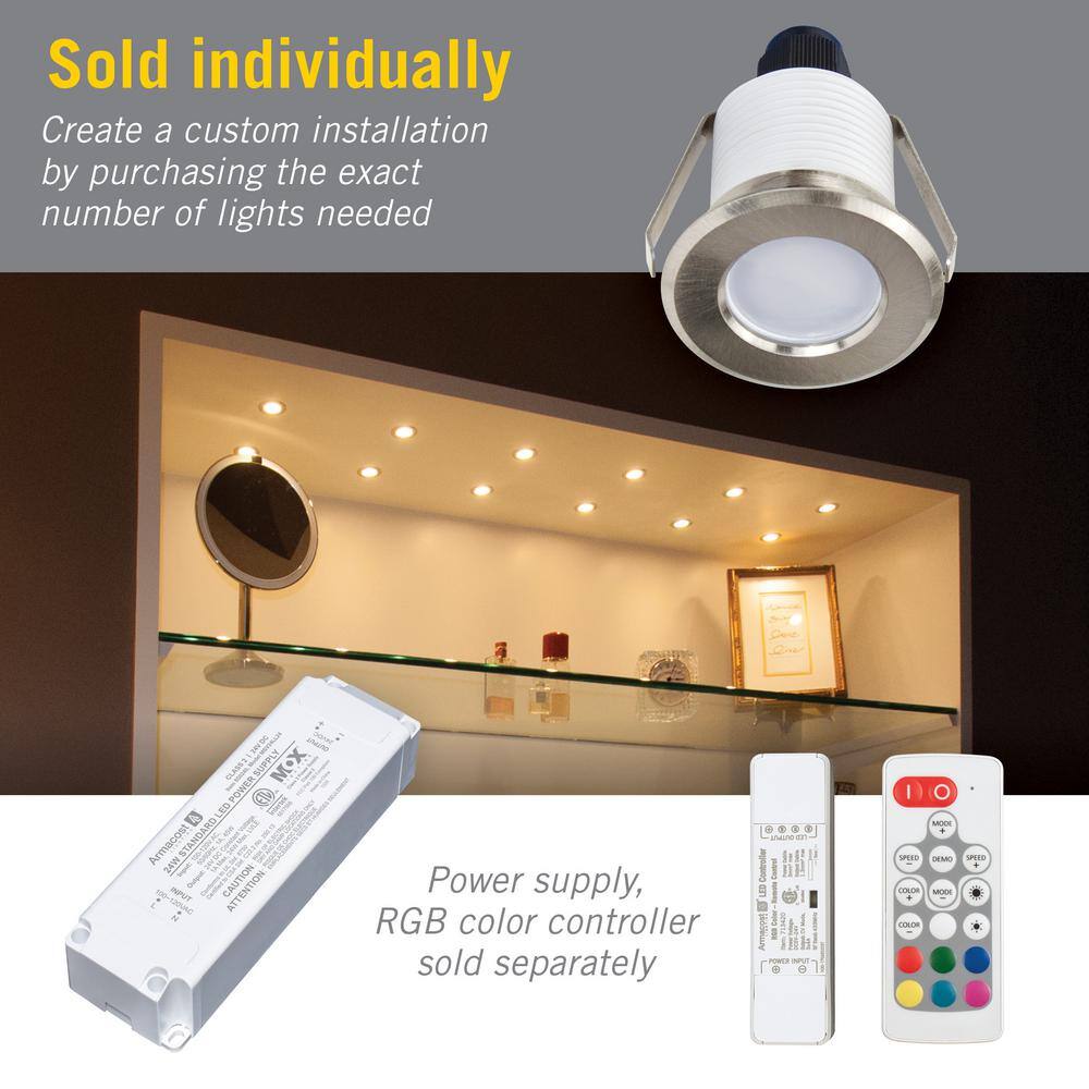 RGB Mini Recessed LED Light with Interchangeable Trims