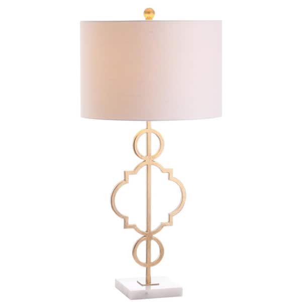 homedepot.com | July 31 in. H Gold Leaf Metal Table Lamp