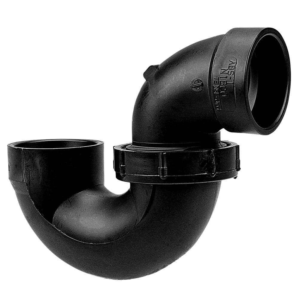 NIBCO 1-1/2 in. ABS Hub x Hub P-Trap with Union Joint