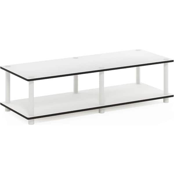 White TV Stand Fits TV's up to 75 in.