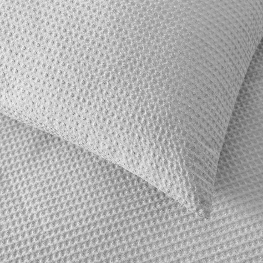 Moonlight Grey Cotton Queen Comforter Set with Reversible Shams