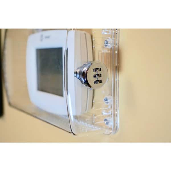 StatGuardPlus - Universal Thermostat Guard Clear with Changeable Code Combination Lock