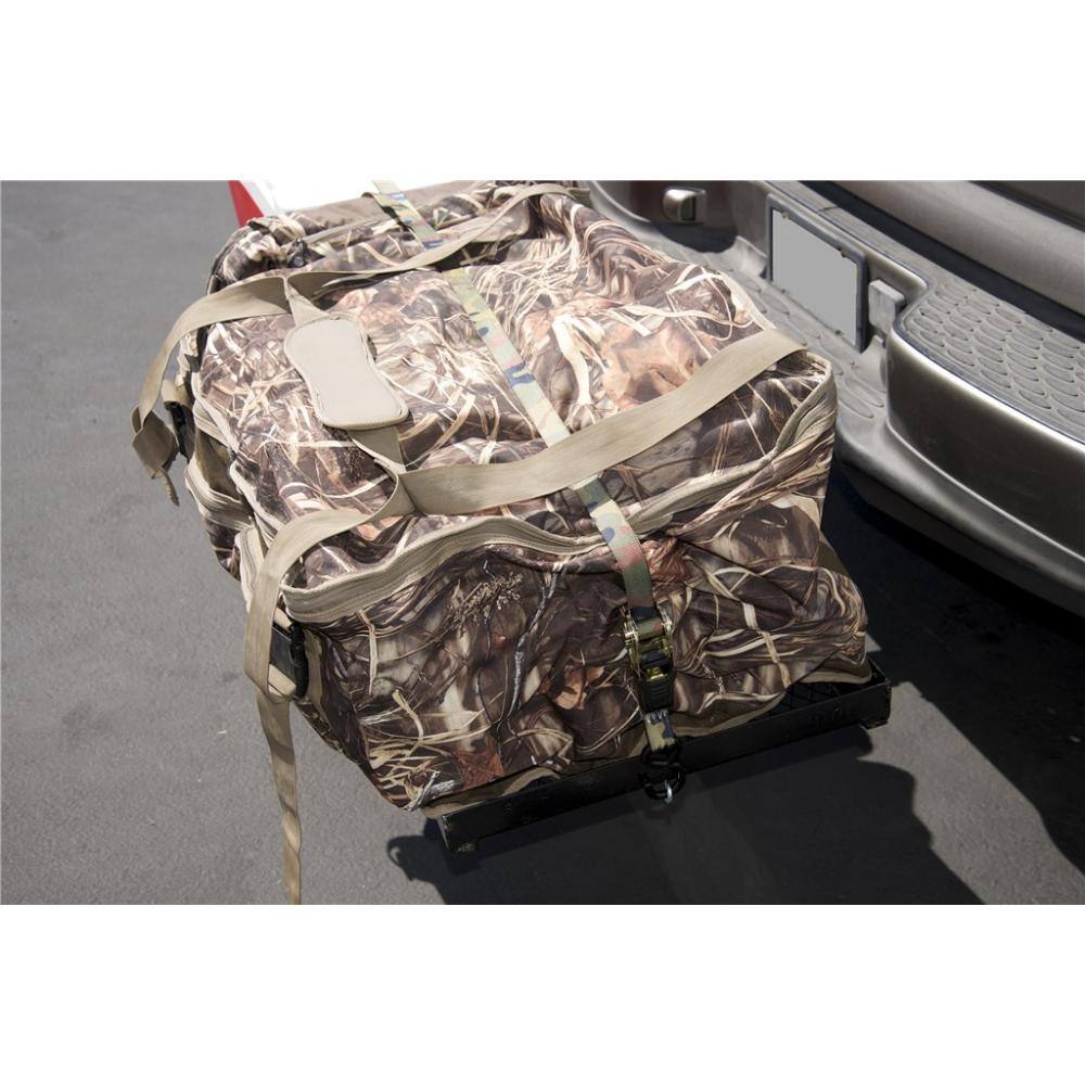 12 ft. Camo Nylon Ratchet Tie-Down Straps with Vinyl Coated S-Hooks