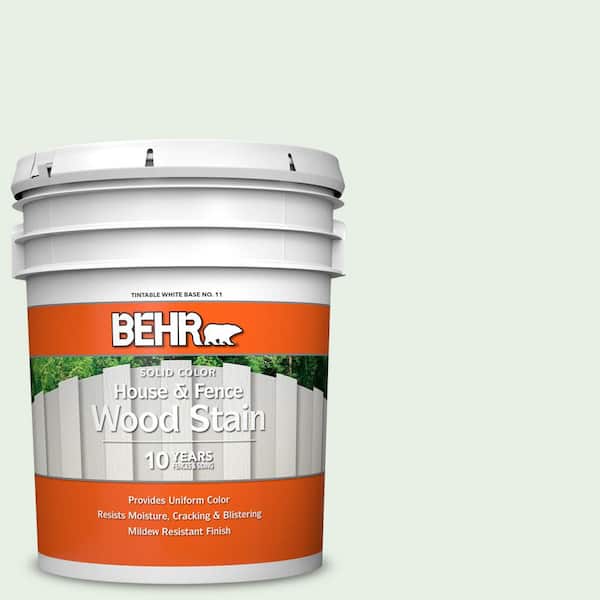 BEHR 5 gal. #S400-1 At Ease Solid Color House and Fence Exterior Wood Stain