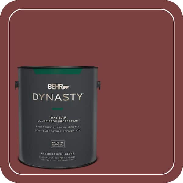 BEHR DYNASTY 1 gal. Home Decorators Collection #HDC-CL-11 January Garnet Semi-Gloss Exterior Stain-Blocking Paint & Primer