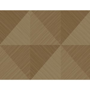 60.75 sq. ft. Honey Kerava Embossed Vinyl Unpasted Wallpaper Roll