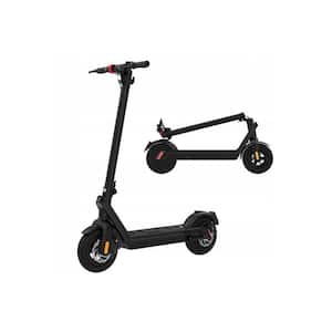 Black X9 10 in. Pro Max 550-Watt 48-Volt Electric Scooter with Explosion-Proof Tires, Wide Pedals, Double Disc Brakes
