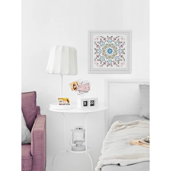 Unbranded 48 in. H x 48 in. W "Kaleidoscope Butterflies" by Marmont Hill Framed Printed Wall Art