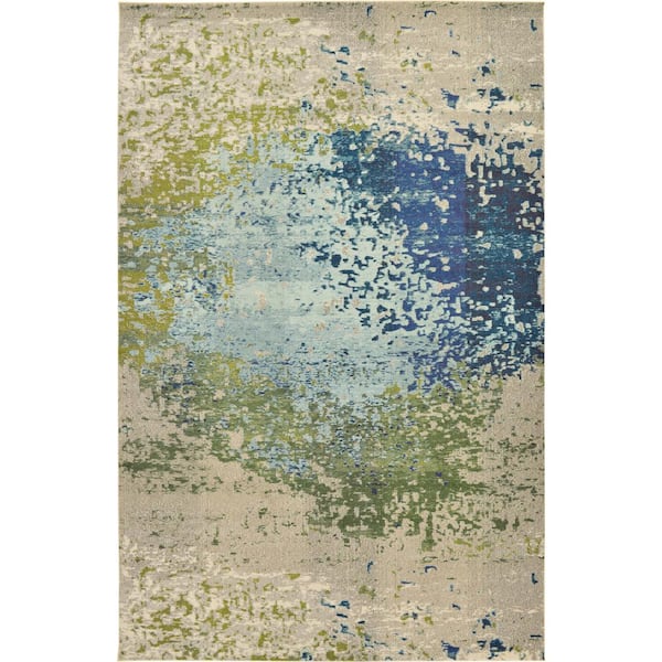 Unique Loom Estrella Vella Blue 10' 6 x 16' 5 Area Rug