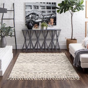 Caspian 8 ft. x 10 ft. Gray Moroccan Area Rug