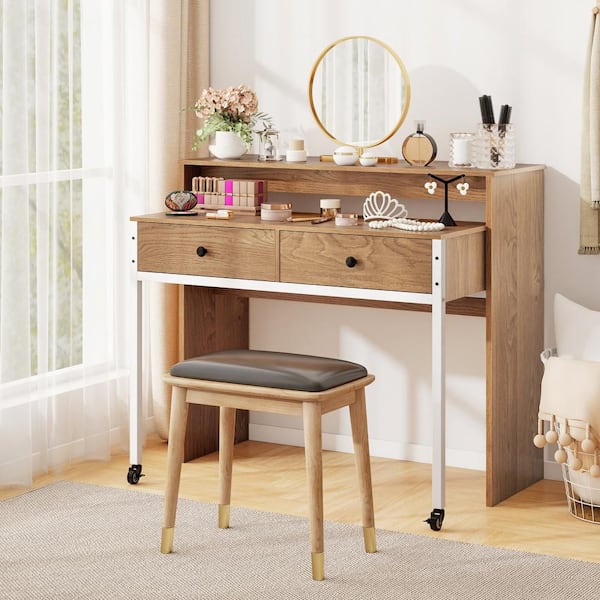 デスク Realspace Trezza 62 W L Shaped Computer Desk Light Oak - Office Depot