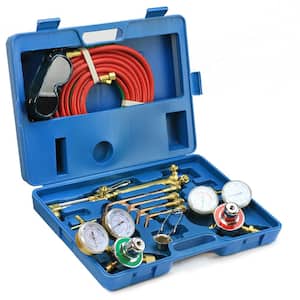 Cut Welder Kit with Torch, Oxygen and Acetylene Regulators, 3/16 in. x 15 ft. Hose, Victor Type Cutting Welding Brazing