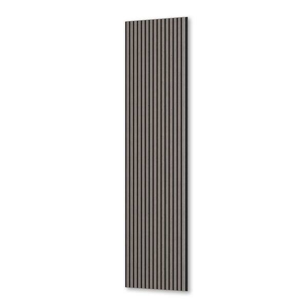 comforthomi Walnut 0.9 in. x 1.97 ft. x 7.87 ft. Acoustic/Sound Absorb 3D Overlapping Wood Slat Decorative Wall Paneling (2-Pack)
