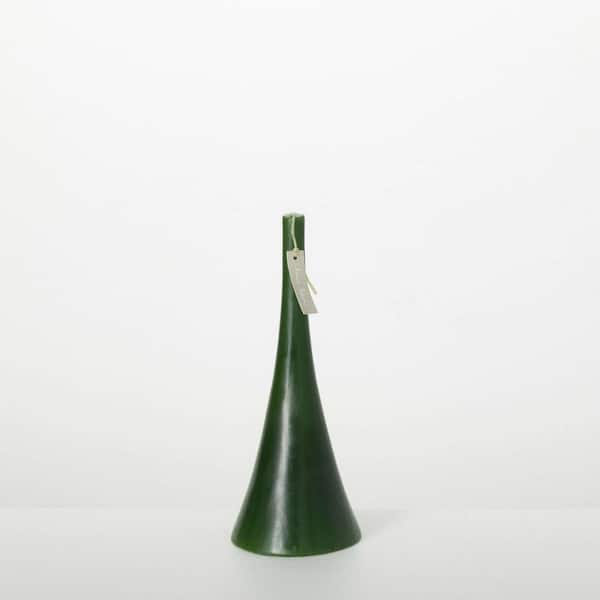 Vance Kitira 10" Christmas Green Trumpet Candle