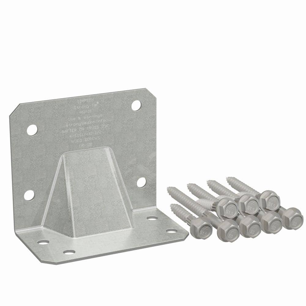 Simpson Strong-Tie HGA Galvanized Hurricane Gusset Angle with SDS