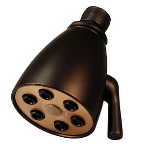 2-Spray 2.3 in. Single Tub Wall Mount Fixed Adjustable Shower Head in Oil Rubbed Bronze