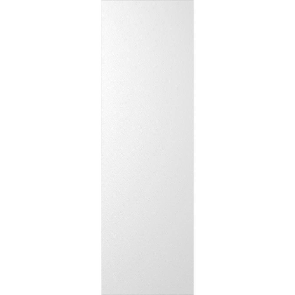 Unfinished White PVC Chevron Modern Decorative Shutters, 12"W x 48"H