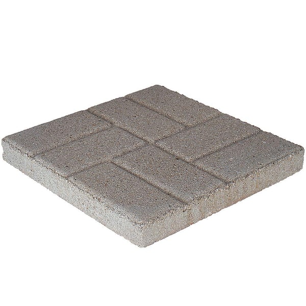 Pavestone 16 In X 1 75, Square Gray Concrete Patio Stone Home Depot