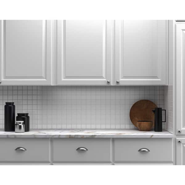 Restore Bright White 12 in. x 24 in. Glazed Ceramic Mosaic Tile (24 sq. ft./Case)